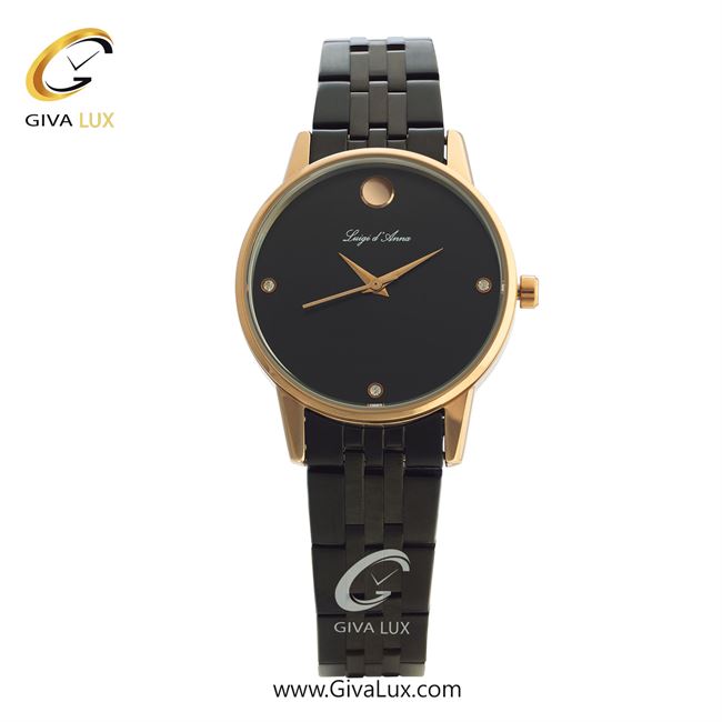 ساعت مچی اورجینال زنانه LdA رزگلد | مشکی| مشکی| کد رفرنس 2327